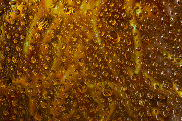 Water drops on glass background