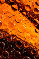 Water drops on glass background