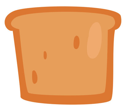 recommend clip art: Breakfast bread, illustration, vector, on a white background.