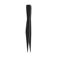 Forceps vector icon.Black vector icon isolated on white background forceps.