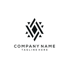 Initials Letters, AV A and V Inspiring Logo Design 