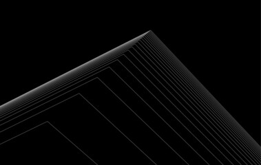 abstract architecture linear digital drawing