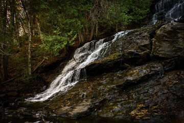 waterfall in the mountains