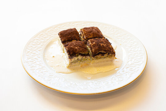 Turkish Cold Dessert With Milk, Baklava