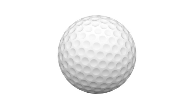 Golf ball isolated on white background. 3d illustration.