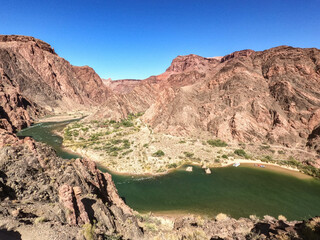 Fototapeta na wymiar Colorado River View, Grand Canyon National Park, Arizona, U.S.A