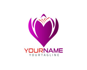 Saffron flower logo,fully vector and customized logo design