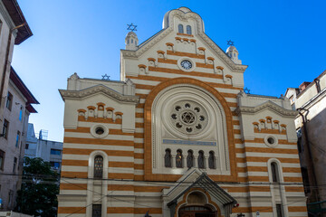 Museum of Jewish History in city of Bucharest, Romania