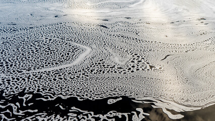 In Chapada Diamantina, the rivers form these amazing foam patterns on the surface. Shot with Sony a7iii