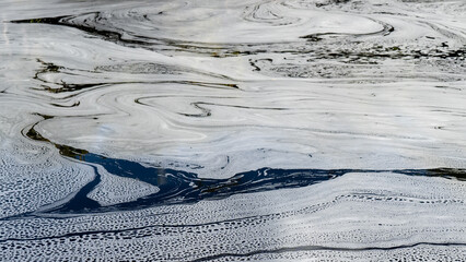 In Chapada Diamantina, the rivers form these amazing foam patterns on the surface. Shot with Sony a7iii