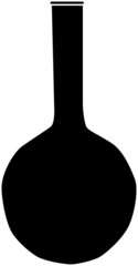 シンプルなフラスコのシルエット
