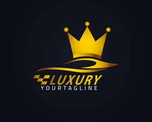 Luxury car logo designed for location and car sales, fully customized.