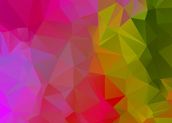 Obraz premium Geometric Pink abstract background. Triangle pattern. Colorful texture.