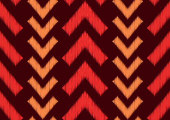 zigzag line, Ethnic pattern Tie Dye or Aztec style, Folk embroidery. 