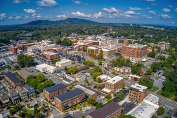 Fototapeta na wymiar Aerial View of the Atlanta Suburb of Marietta, Georgia