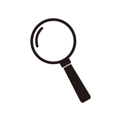 Magnifying glass graphic icon design template isolated