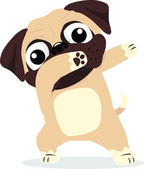 Cute Dancing Pug