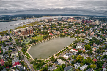 Aerial View of Charleston, South Carolina