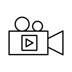 Video Camera Line Icon