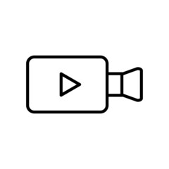 Video Camera Line Icon