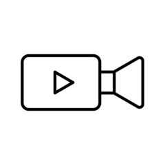 Video Camera Line Icon