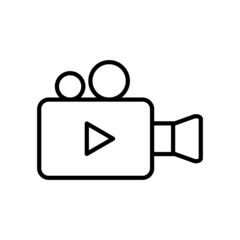 Video Camera Line Icon