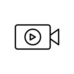 Video Camera Line Icon