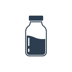 Medicine bottle icon design template illustration isolated