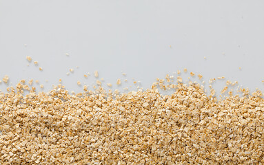 Image of a oatmeal background on white surface , nobody