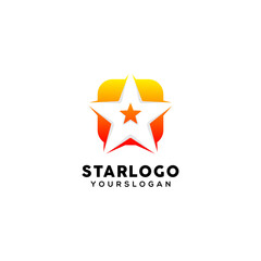 Obraz premium star logo design