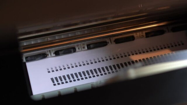 Printer prints many exclamation marks on white paper