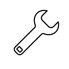 Wrench Line Icon