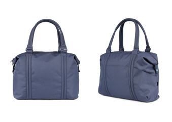 Blue bag. Front and side views