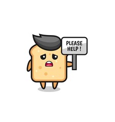 cute bread hold the please help banner