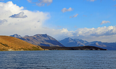 Southern Alps on Lake Tekapo, New Zealand