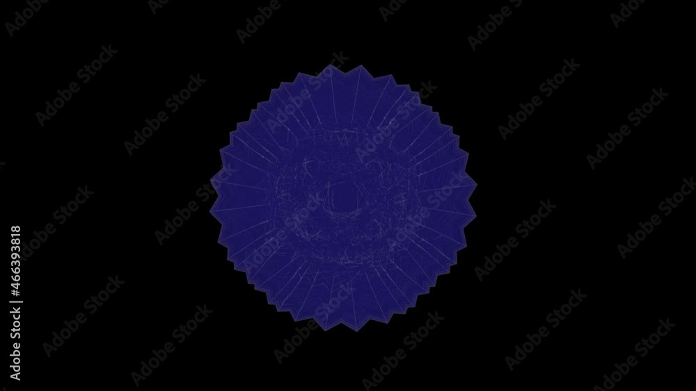Poster abstract pulsing ring motion graphic element. perfect for background or logo placement. particle flo