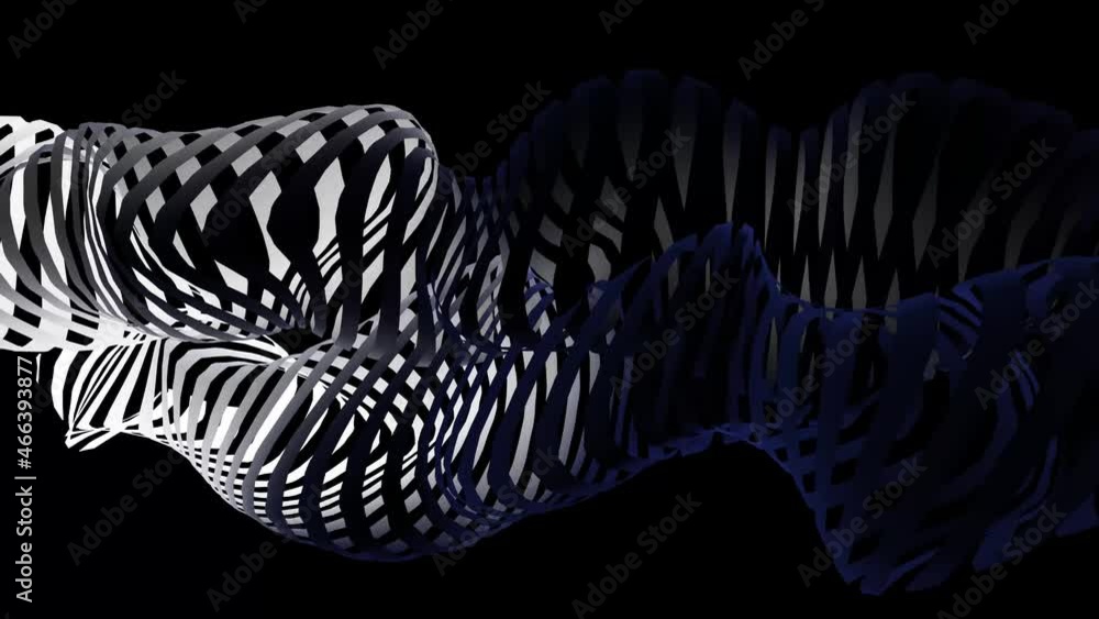 Aufkleber digital wave background abstract title dark blue and white blurred animation of particle seamless.di