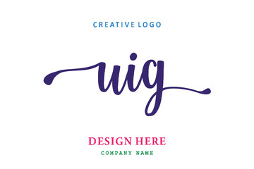 UIG lettering logo is simple, easy to understand and authoritative