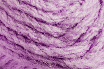 Yarn fibers. Close-up