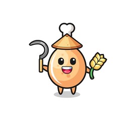 fried chicken Asian farmer holding paddy
