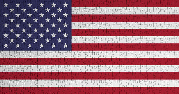 United States of America Flag Puzzle