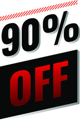 seventy percent off 70 off sale black friday 3d