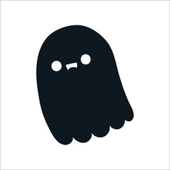 ghost halloween cartoon design scary