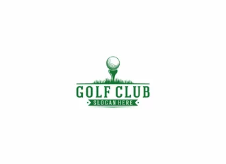 Foto auf Acrylglas golf logo template, vector, icon in white background © a r t t o 23