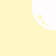 yellow background with circle white dot, vector