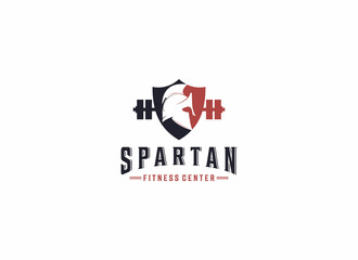 spartan logo template , vector spartan in white background