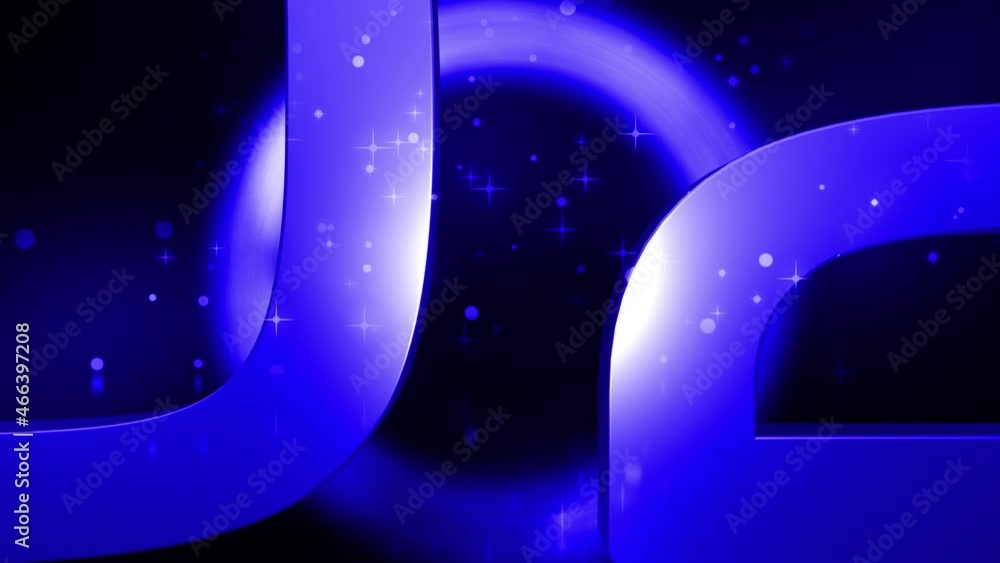 Poster happy new year 2022 purple text with glitter particles banner loop animation isolated word on blak b