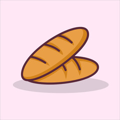 cake with chocolate design vector, food illustration, Design elements for you projects. Vector illustration
