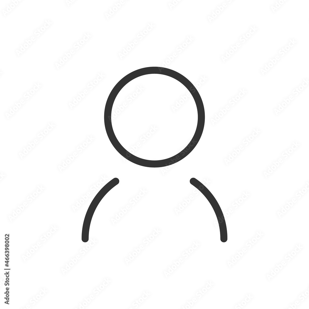 Poster premium user line icon for app, web and ui.