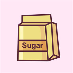 illustration of sugar design vector, food illustration, Design elements for you projects. Vector illustration

